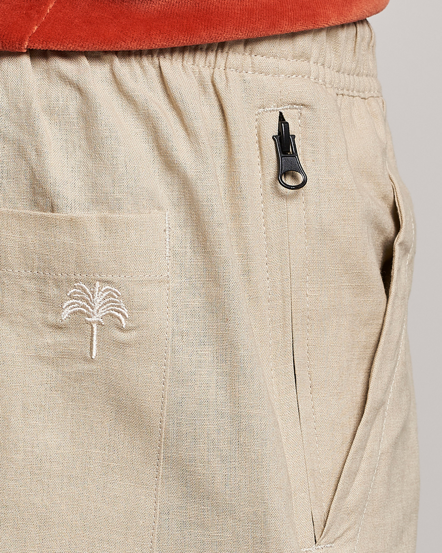 Herren | Shorts | OAS | Cargo Linen Shorts Beige
