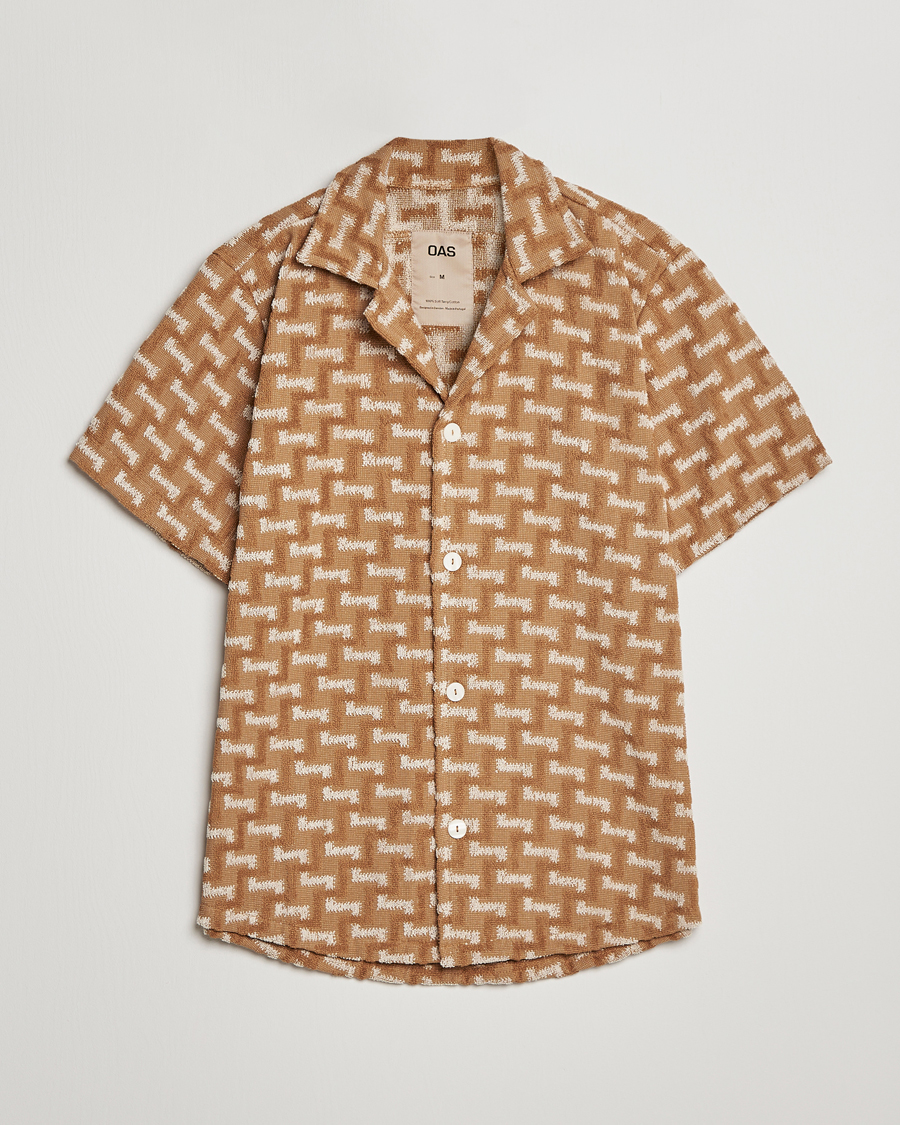 Herren | Hemden | OAS | Terry Cuba Short Sleeve Shirt Camel