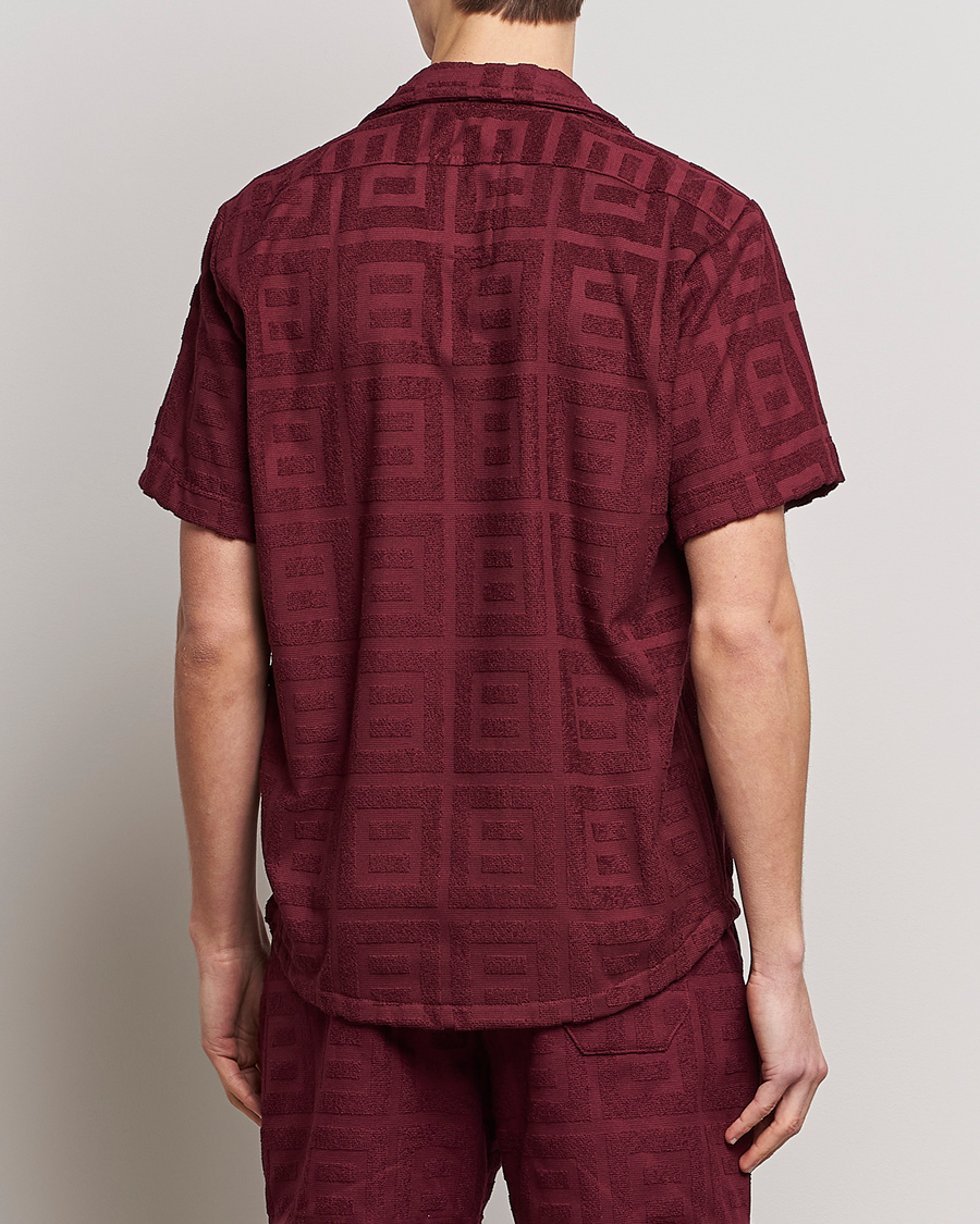 Herren | Hemden | OAS | Terry Cuba Short Sleeve Shirt Burgundy