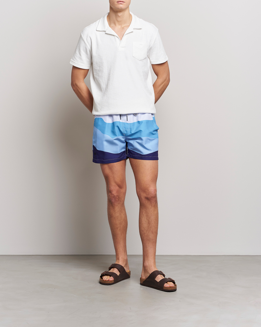 Herren | Badehosen | OAS | Printed Swimshorts Ice Wave
