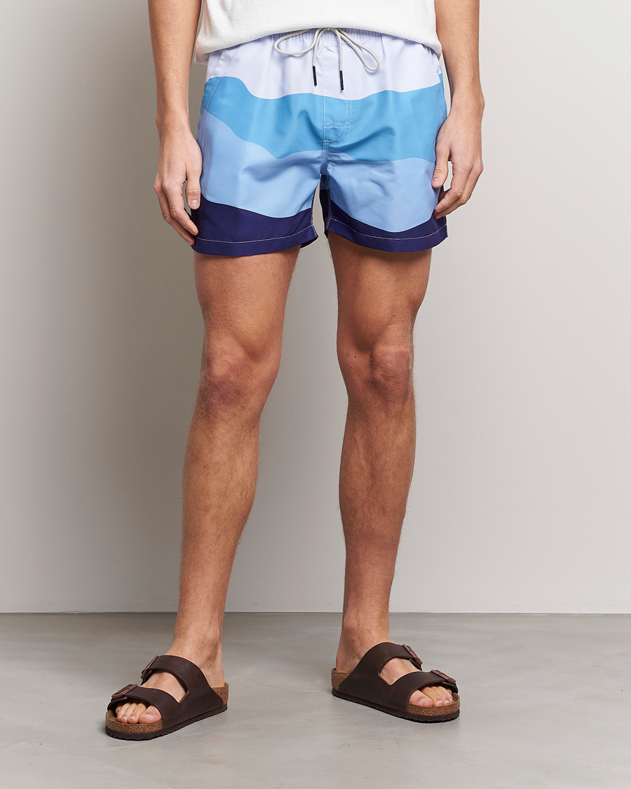 Herren | Badehosen | OAS | Printed Swimshorts Ice Wave