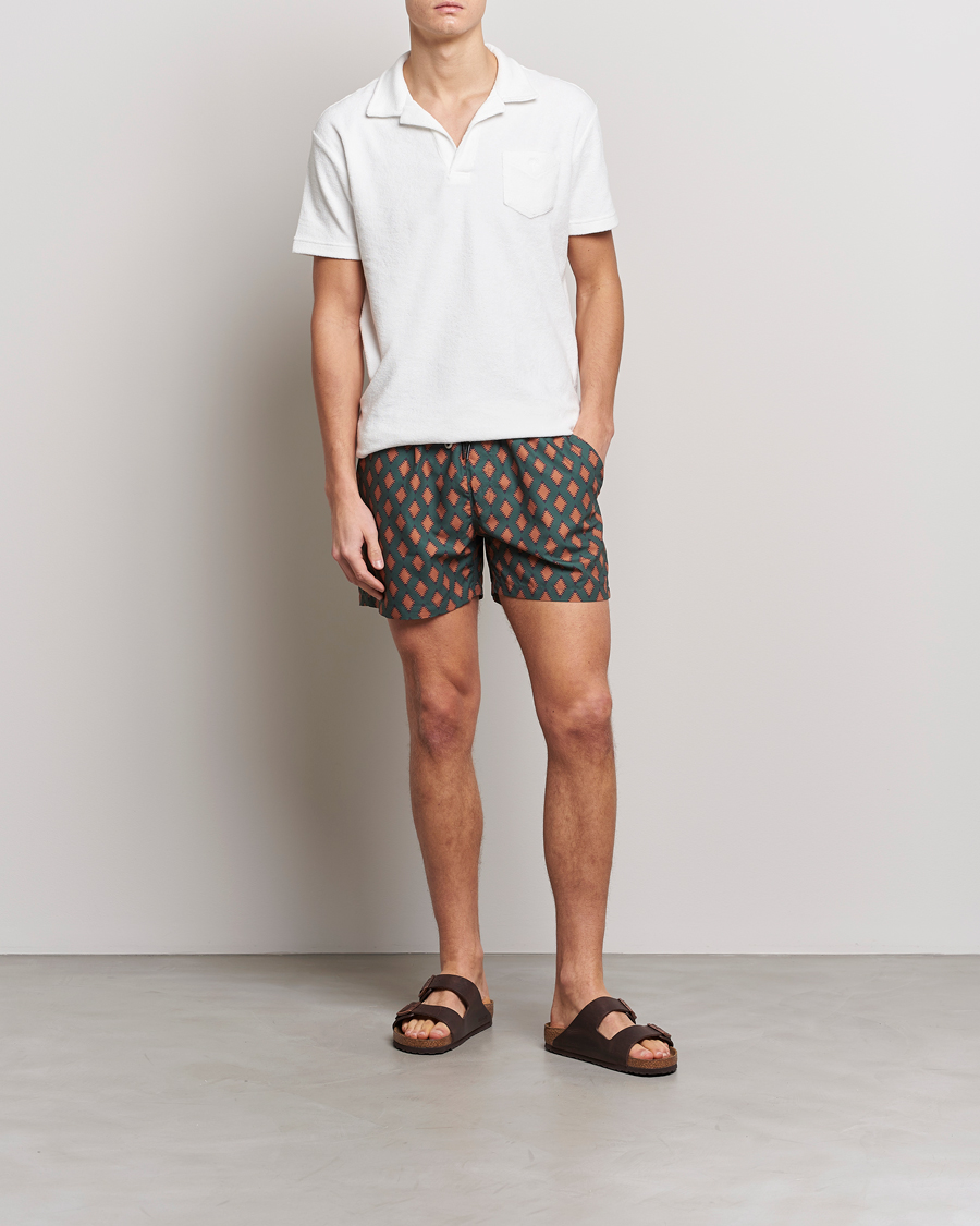 Herren | Badehosen | OAS | Printed Swimshorts Smokin Rustic