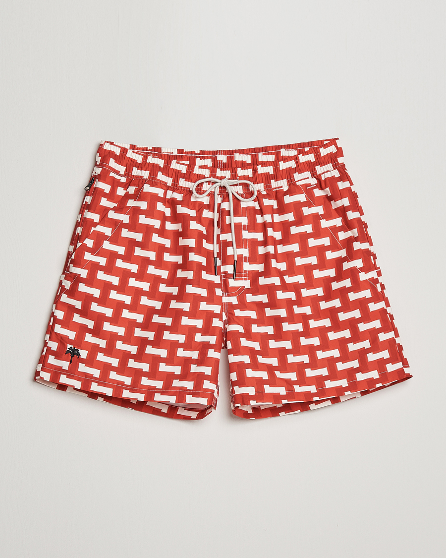 Herren | Badehosen | OAS | Printed Swimshorts Layer Zig