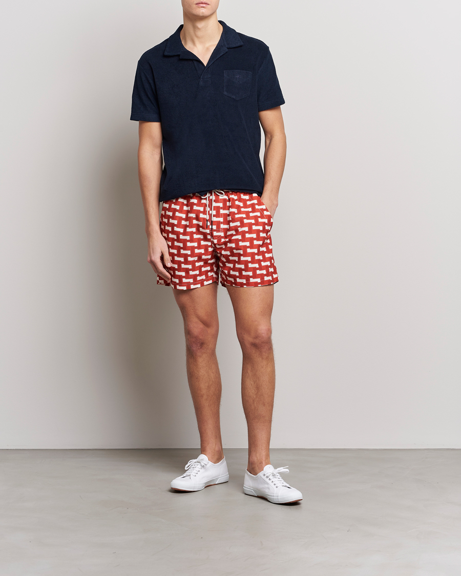 Herren | Badehosen | OAS | Printed Swimshorts Layer Zig