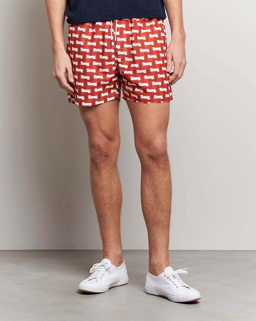 Herren | Badehosen | OAS | Printed Swimshorts Layer Zig