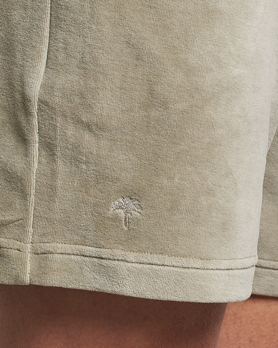 Herren | Shorts | OAS | Drawstring Velour Shorts Washed Grey