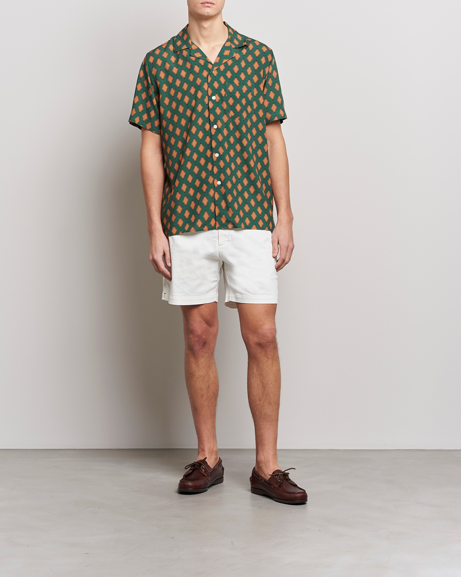 Herren | Hemden | OAS | Viscose Resort Short Sleeve Shirt Smokin Rustic