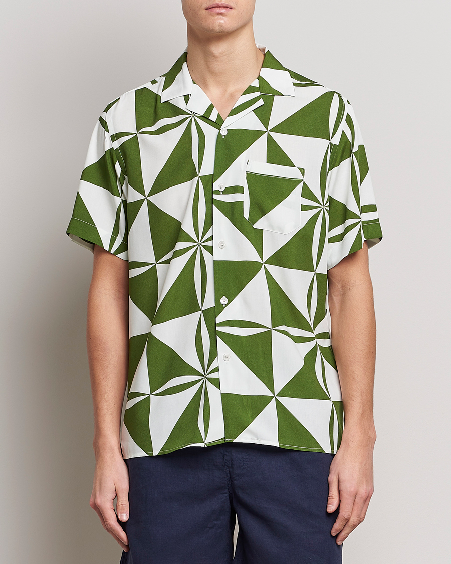 Herren | Hemden | OAS | Viscose Resort Short Sleeve Shirt Bloomy Plateau