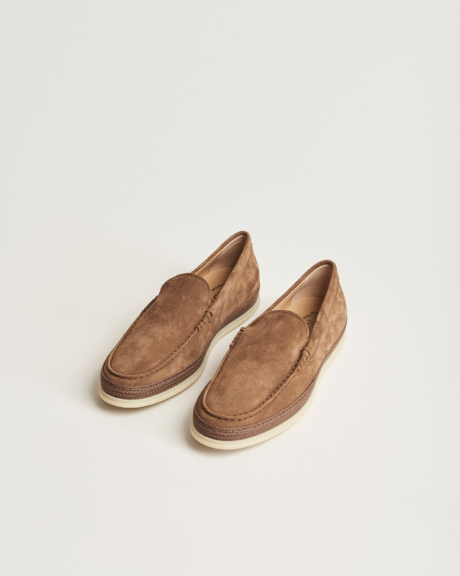 Herren | Tod's Raffia Loafers Brown Suede | Tod's | Raffia Loafers Brown Suede