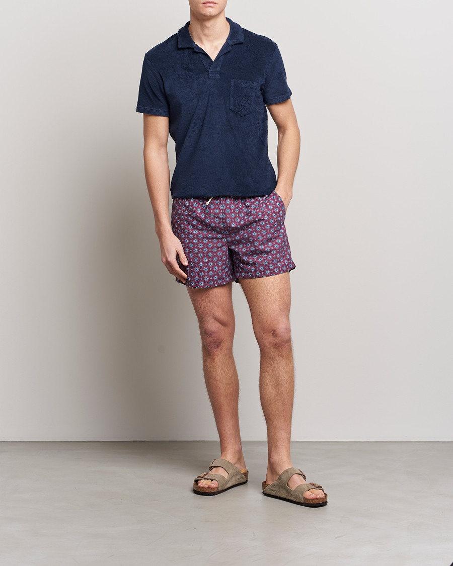 Herren | Ripa Ripa Printed Swimshorts Wine | Ripa Ripa | Printed Swimshorts Wine