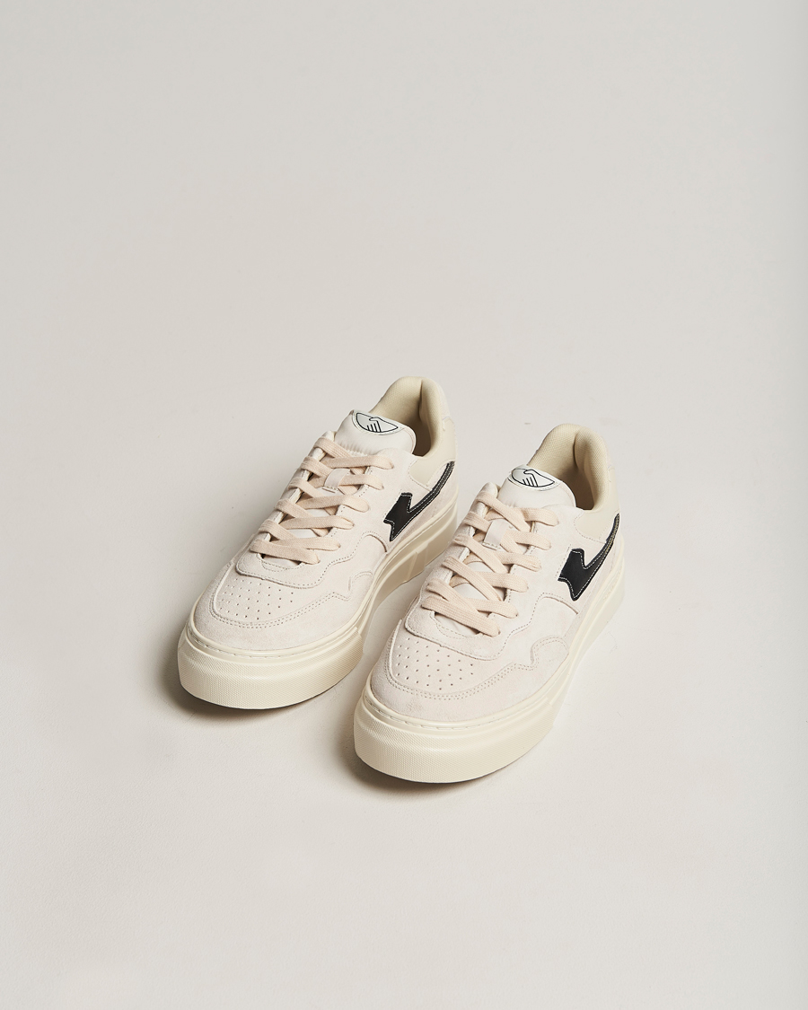 Herren | Stepney Workers Club Pearl S-Strike Suede Sneaker Ecru/Black | Stepney Workers Club | Pearl S-Strike Suede Sneaker Ecru/Black