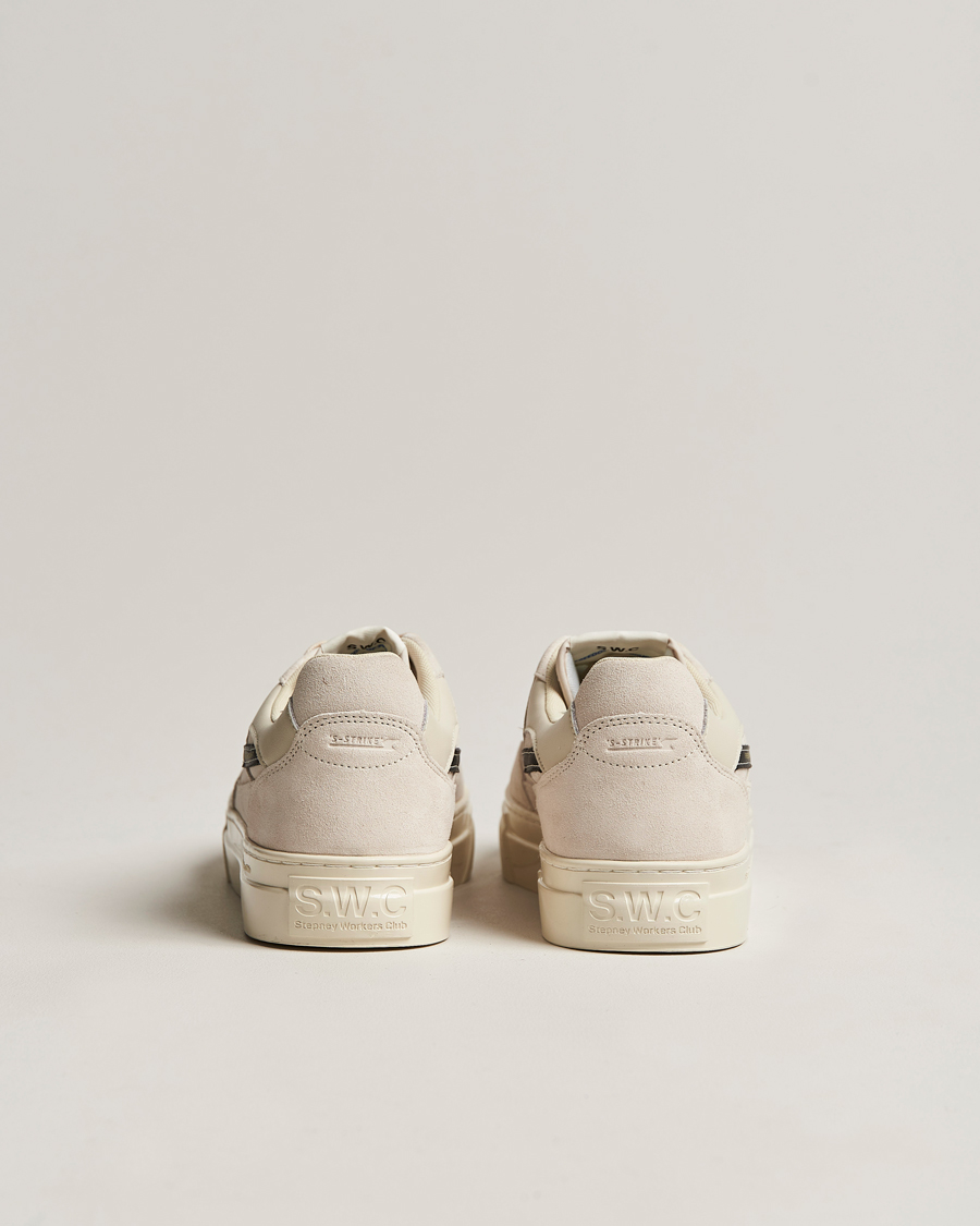 Herren | Stepney Workers Club Pearl S-Strike Suede Sneaker Ecru/Black | Stepney Workers Club | Pearl S-Strike Suede Sneaker Ecru/Black