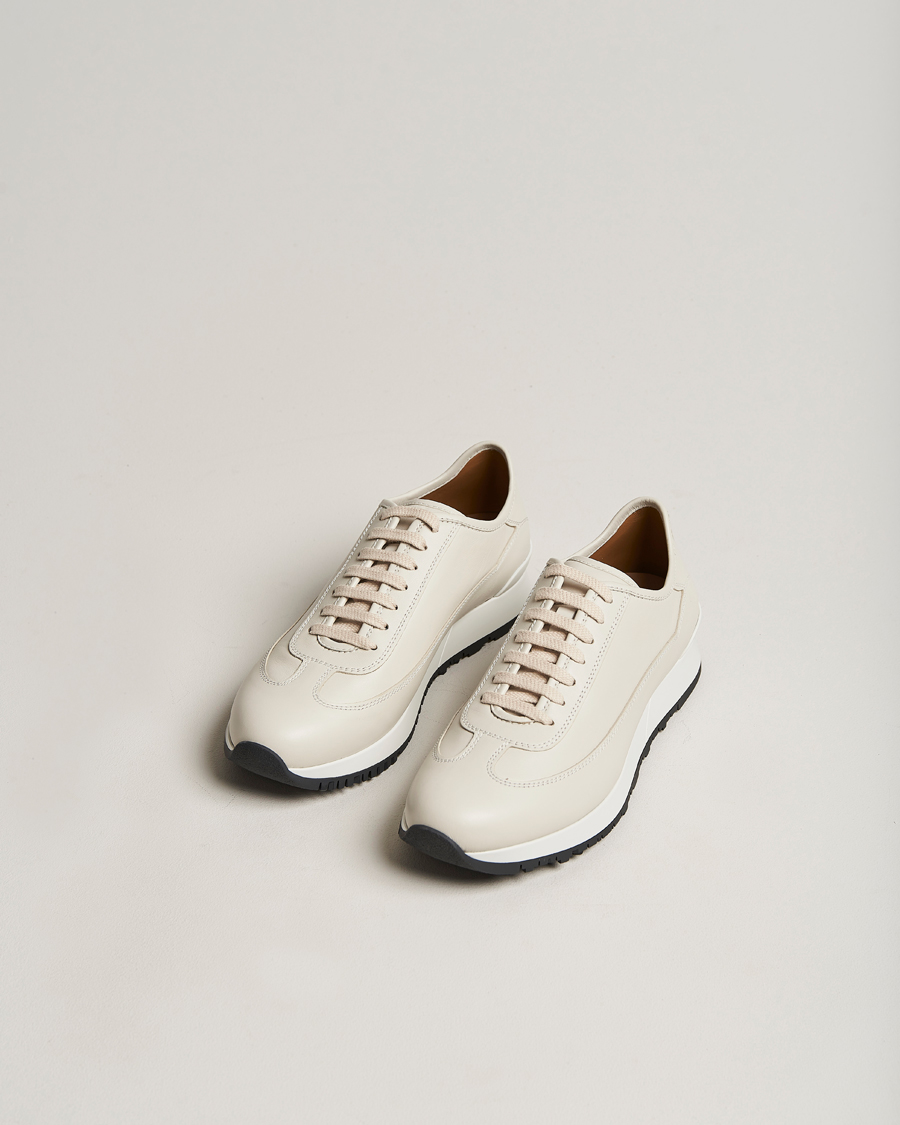 Herren | John Lobb Hurlingham Running Sneakers Off White | John Lobb | Hurlingham Running Sneakers Off White
