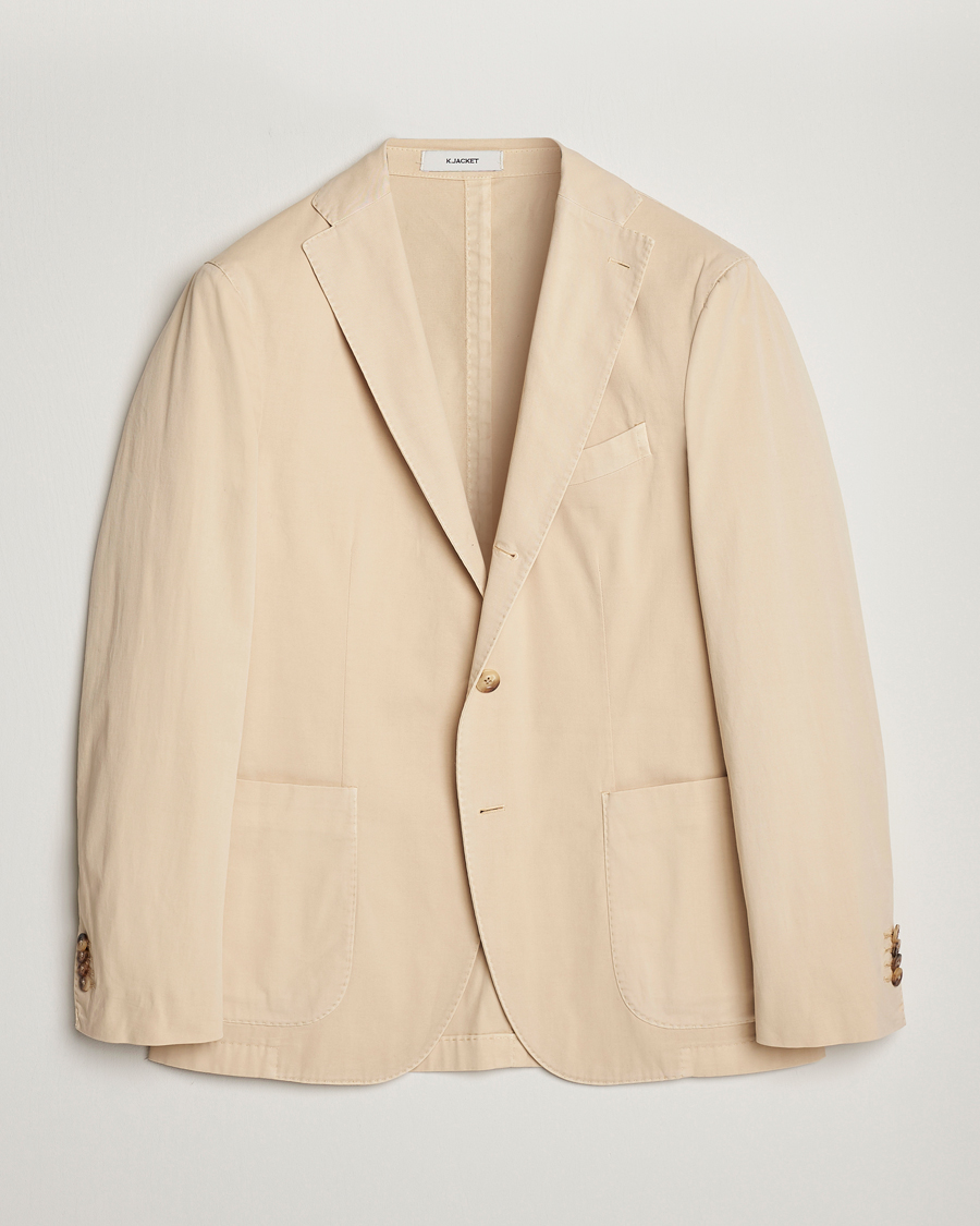 Herren | Sakkos | Boglioli | K Jacket Cotton Stretch Blazer Light Beige