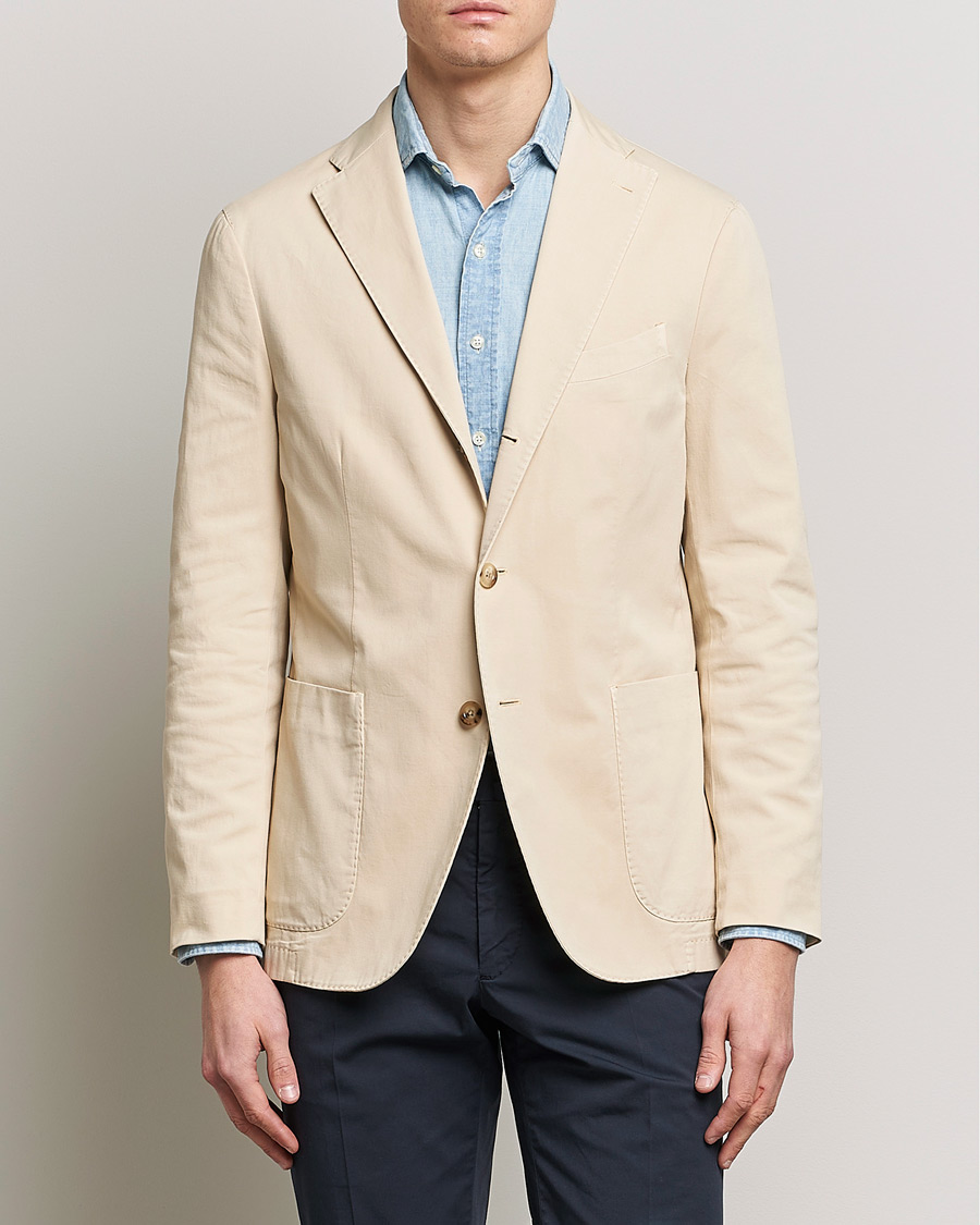Herren | Sakkos | Boglioli | K Jacket Cotton Stretch Blazer Light Beige