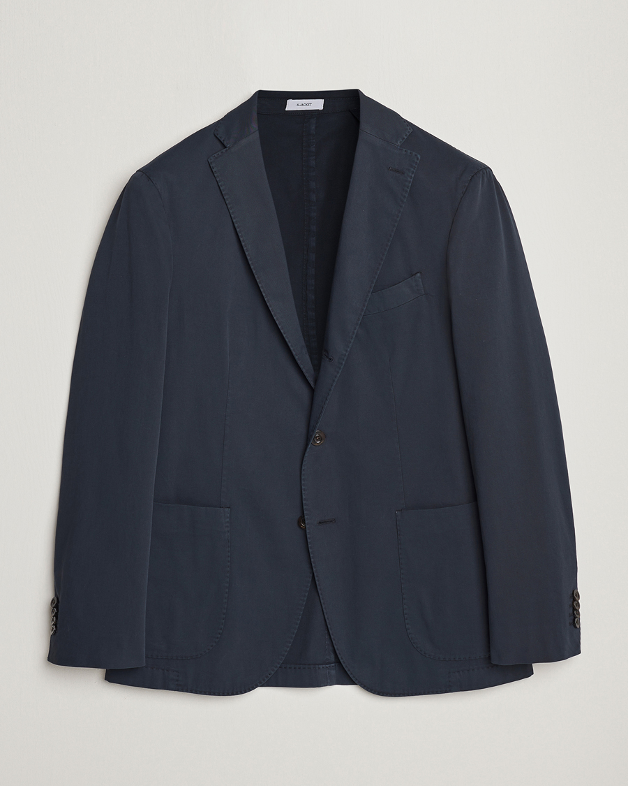 Herren | Sakkos | Boglioli | K Jacket Cotton Stretch Blazer Navy