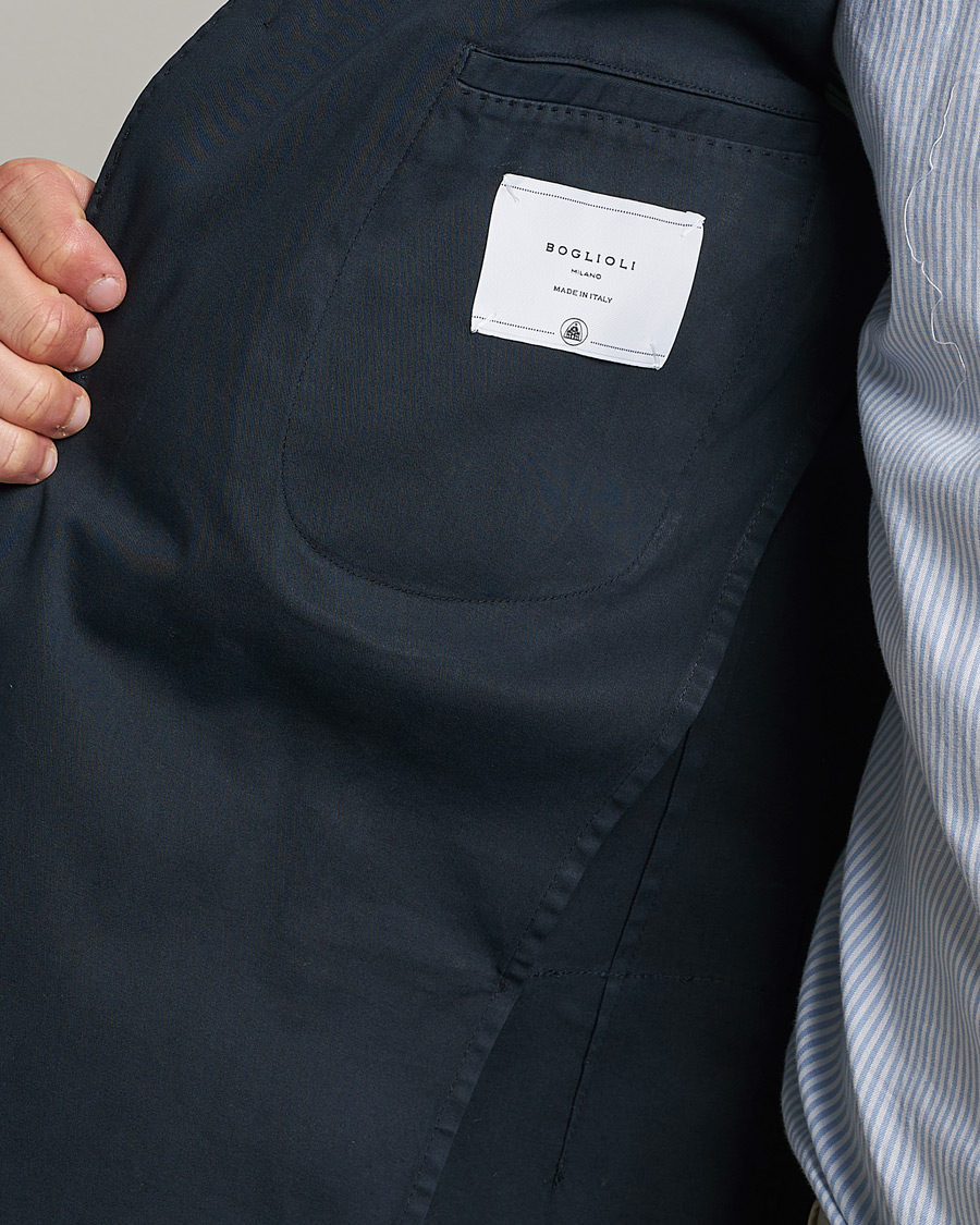 Herren | Sakkos | Boglioli | K Jacket Cotton Stretch Blazer Navy