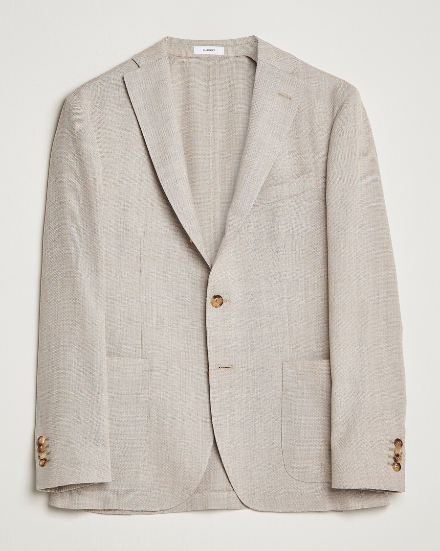 Herren | Sakkos | Boglioli | K Jacket Wool Hopsack Blazer Beige