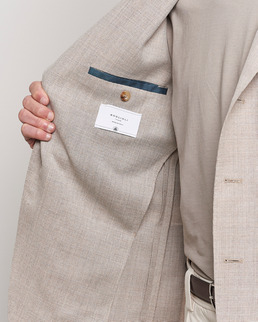 Herren | Sakkos | Boglioli | K Jacket Wool Hopsack Blazer Beige