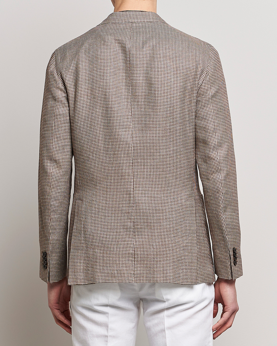 Herren | Sakkos | Boglioli | Wool/Linen Houndstooth Blazer Beige