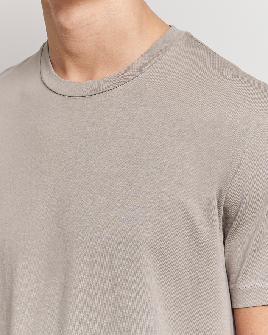 Herren | T-Shirts | Boglioli | Short Sleeve T-Shirt Washed Grey