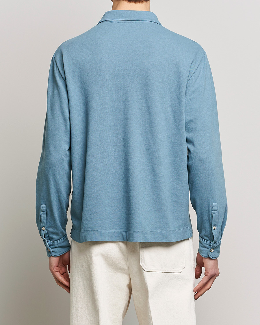 Herren | Pullover | Boglioli | Long Sleeve Polo Light Blue