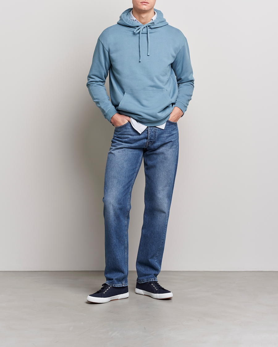Herren | Pullover | Boglioli | Hooded Sweater Dusty Blue