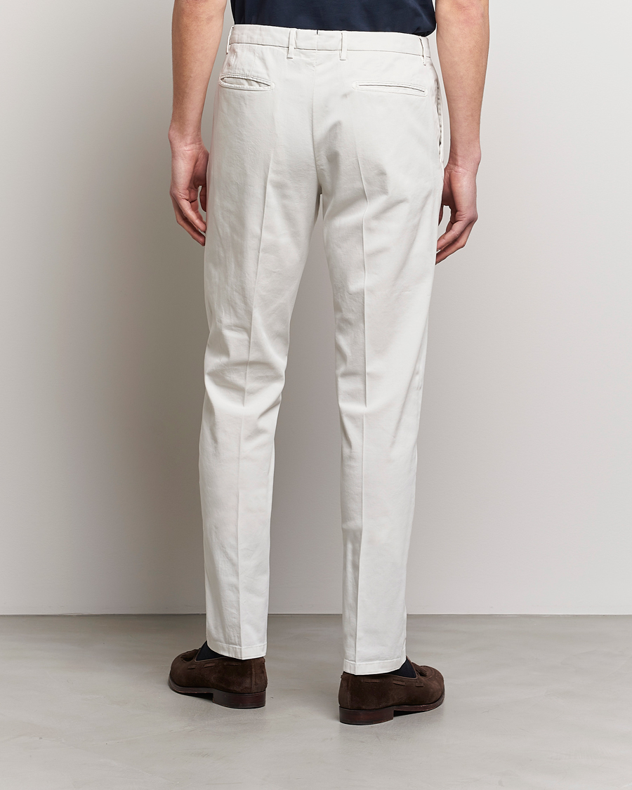 Herren | Hosen | Boglioli | Cotton Stretch Chinos Off White