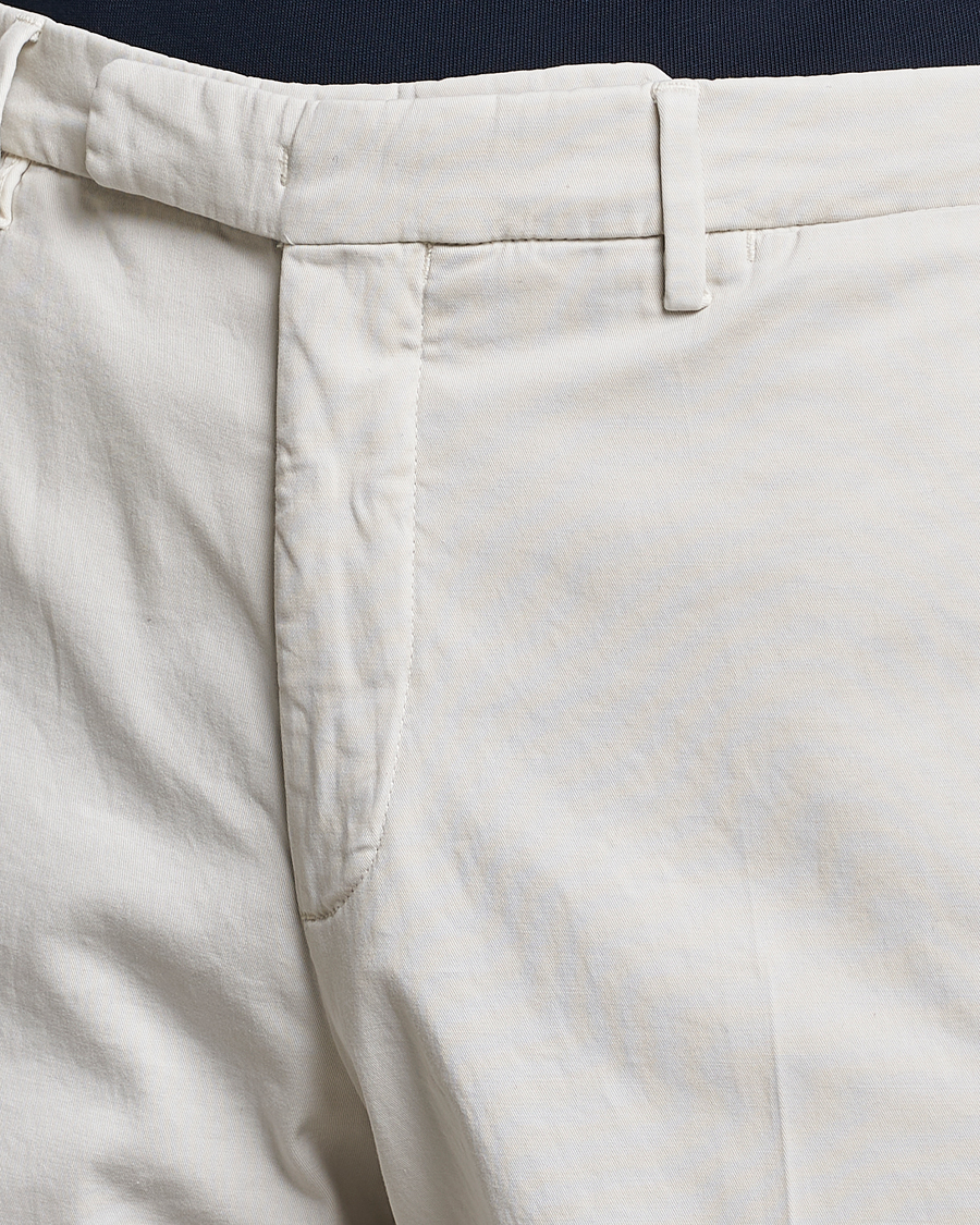 Herren | Hosen | Boglioli | Cotton Stretch Chinos Off White