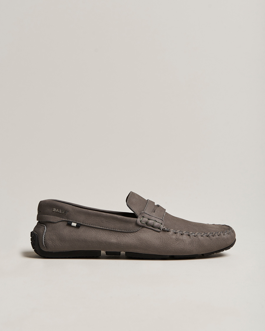 Herren | Bally Peir Calf Leather Car Shoe Dark Mineral | Bally | Peir Calf Leather Car Shoe Dark Mineral