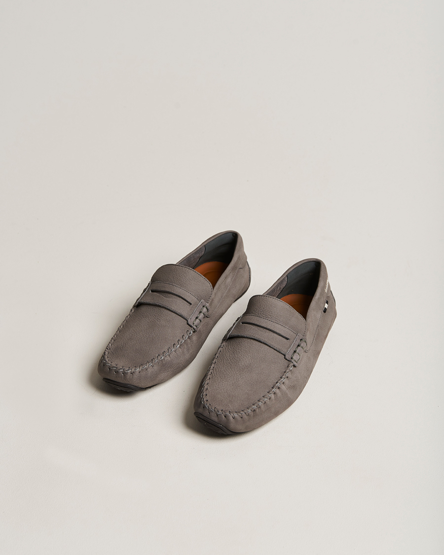 Herren | Bally Peir Calf Leather Car Shoe Dark Mineral | Bally | Peir Calf Leather Car Shoe Dark Mineral