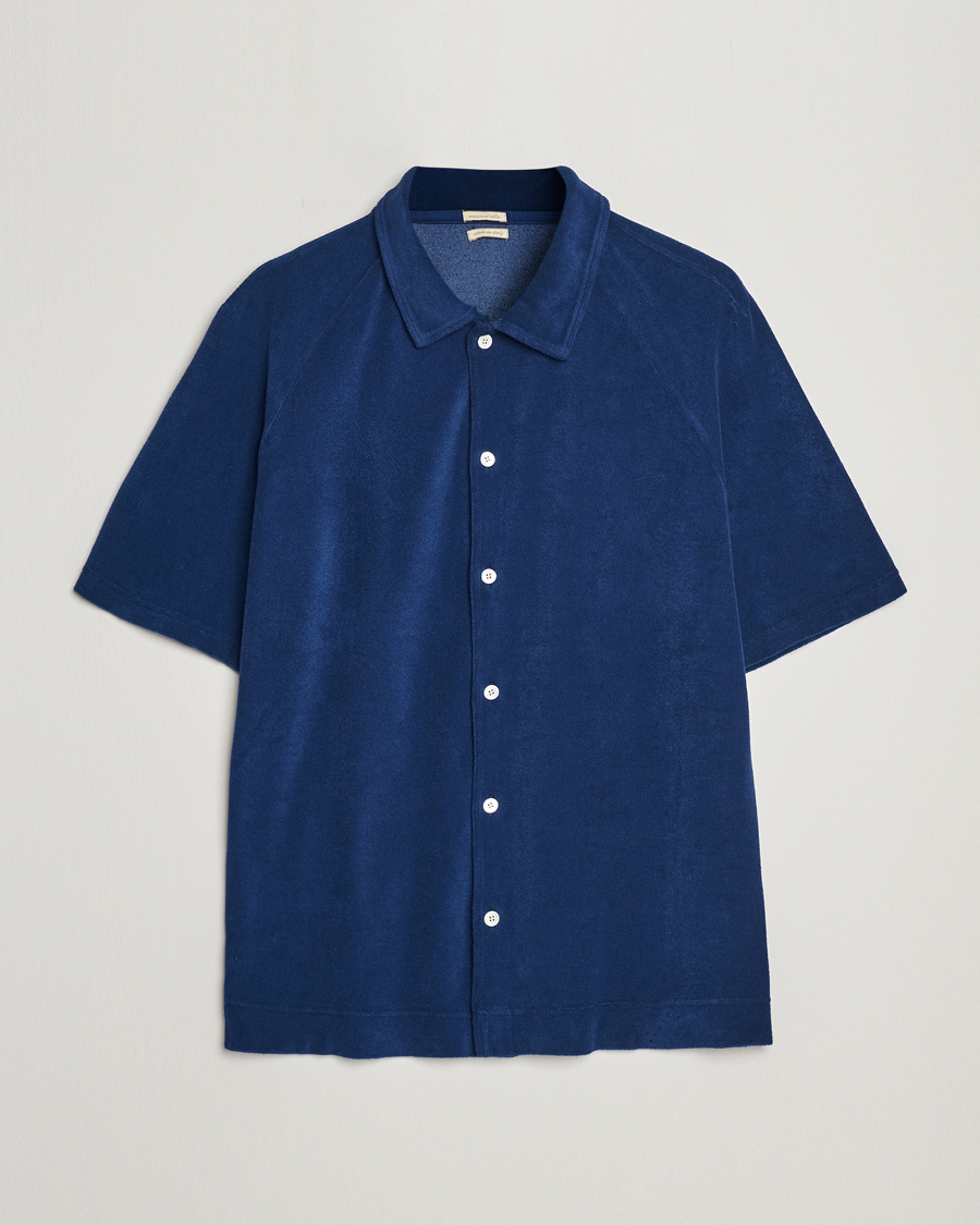 Herren | Poloshirts | Massimo Alba | Terry Polo Shirt Navy