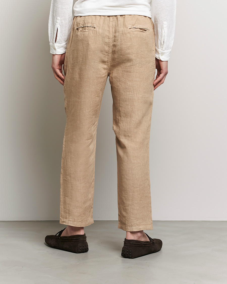 Herren | Hosen | Massimo Alba | Keywest Linen Drawstring Pants Sand
