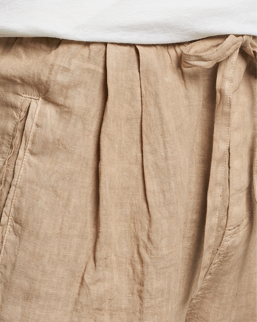 Herren | Hosen | Massimo Alba | Keywest Linen Drawstring Pants Sand