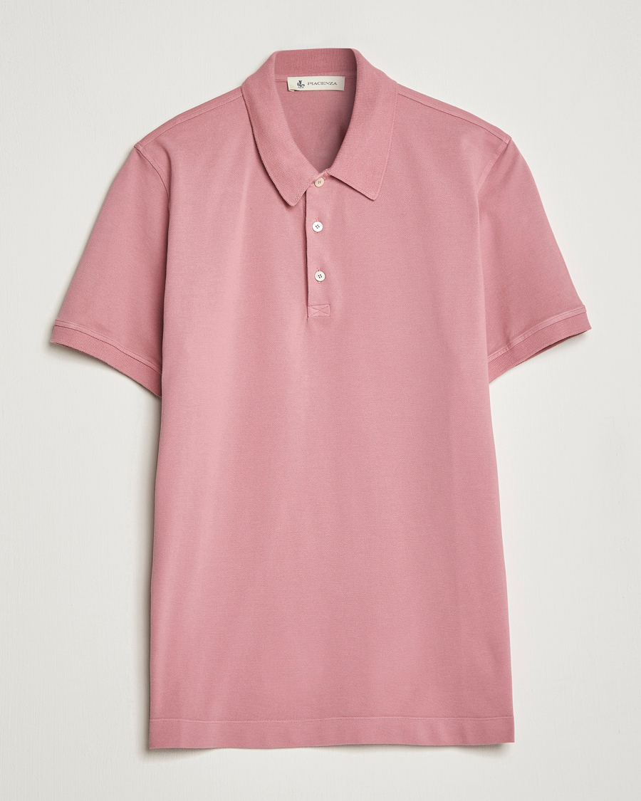 Herren | Poloshirts | Piacenza Cashmere | Portofino Short Sleeve Polo Rosa