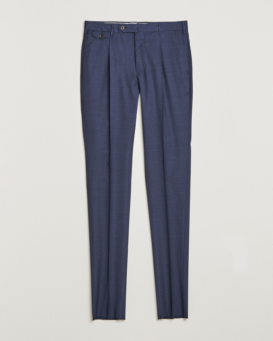 Herren | Hosen | PT01 | Gentleman Fit Wool Trousers Dark Blue