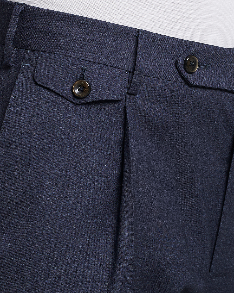 Herren | Hosen | PT01 | Gentleman Fit Wool Trousers Dark Blue