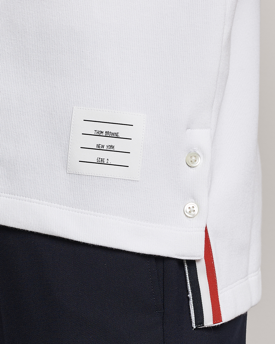 Herren | Poloshirts | Thom Browne | Short Sleeve Pocket Polo White
