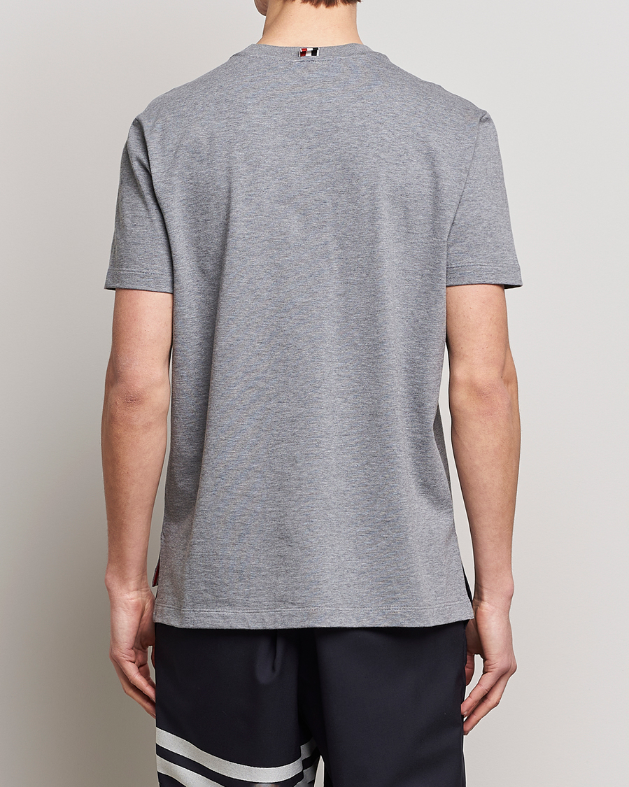 Herren | T-Shirts | Thom Browne | Anchor Embroidered T-Shirt Light Grey