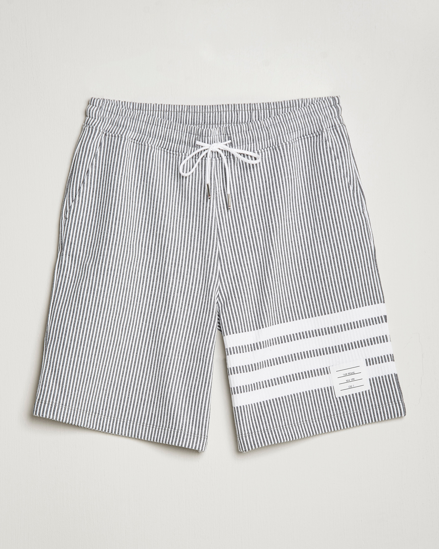 Herren | Shorts | Thom Browne | Seersucker Loopback Shorts Light Grey