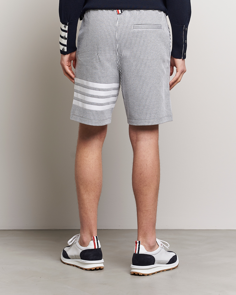 Herren | Shorts | Thom Browne | Seersucker Loopback Shorts Light Grey