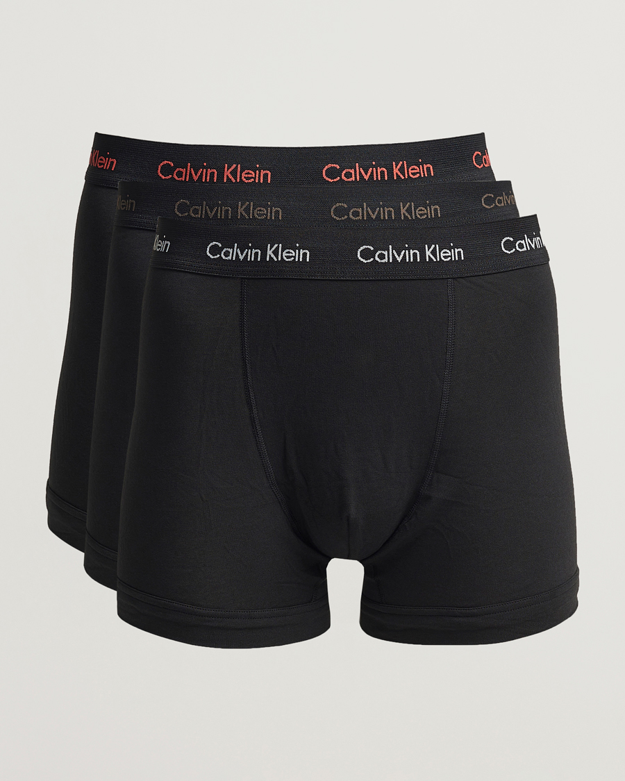 Herren | Unterwäsche | Calvin Klein | Cotton Stretch Trunk 3-Pack Black