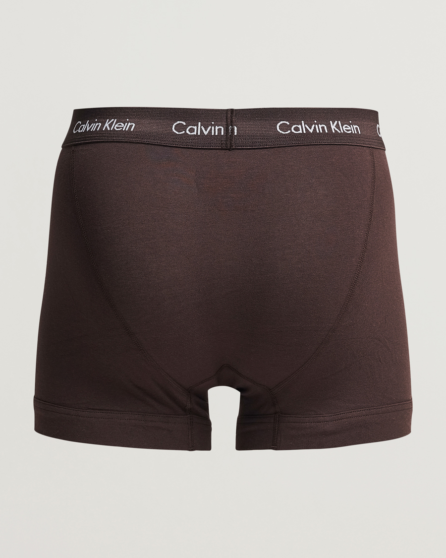 Herren | Unterwäsche | Calvin Klein | Cotton Stretch Trunk 3-Pack Black/Umber/Woodland