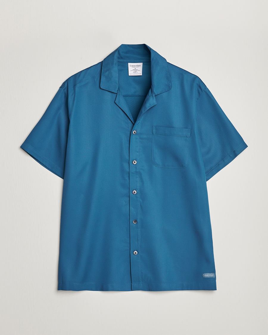 Herren | Hemden | Calvin Klein | Lyocell Short Sleeve Loungewear Shirt Midnight