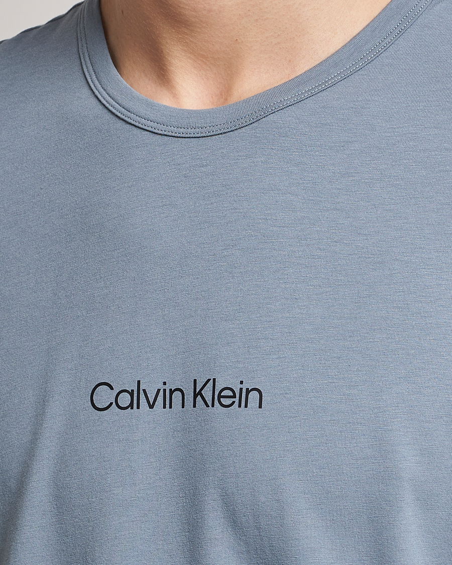 Herren | T-Shirts | Calvin Klein | Logo Crew Neck Loungewear T-Shirt Beloved Blue