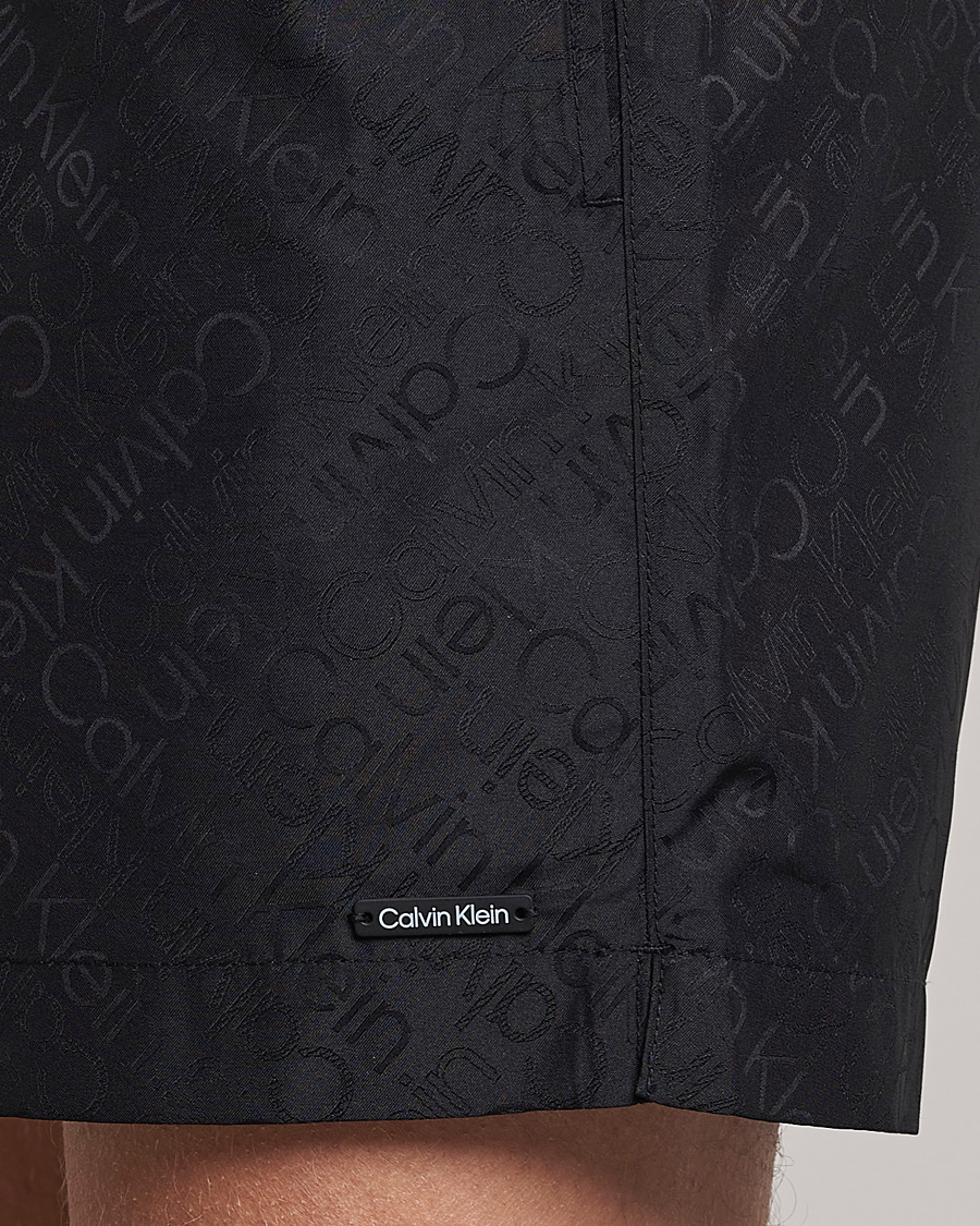 Herren | Badehosen | Calvin Klein | Tailored Monogram Swimshorts Black