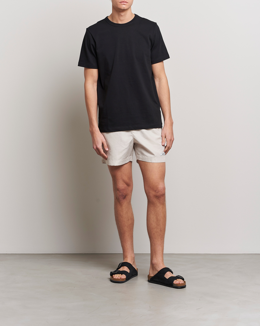 Herren | Badehosen | Calvin Klein | Logo Drawstring Swimshorts Stony Beige