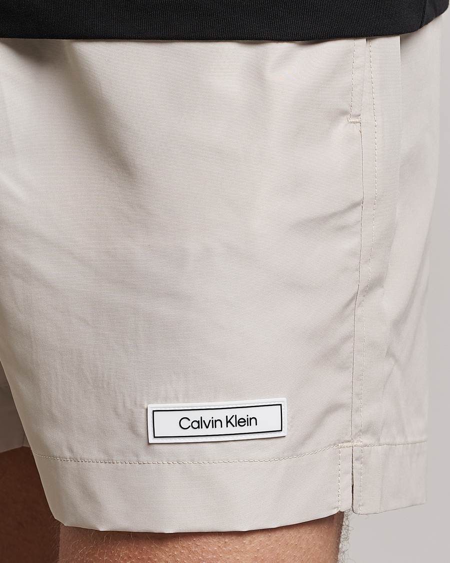 Herren | Badehosen | Calvin Klein | Logo Drawstring Swimshorts Stony Beige