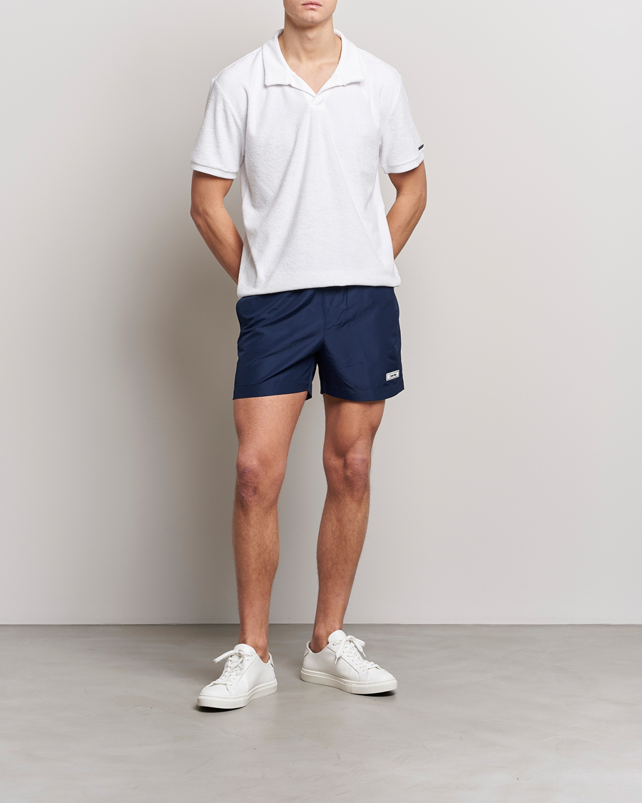 Herren | Badehosen | Calvin Klein | Logo Drawstring Swimshorts Navy Iris