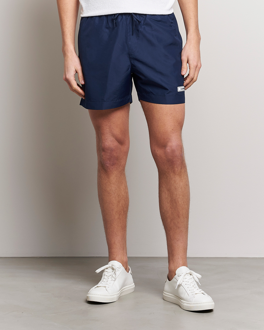 Herren | Badehosen | Calvin Klein | Logo Drawstring Swimshorts Navy Iris